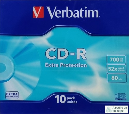 Verbatim 700mb 52x - 80,,